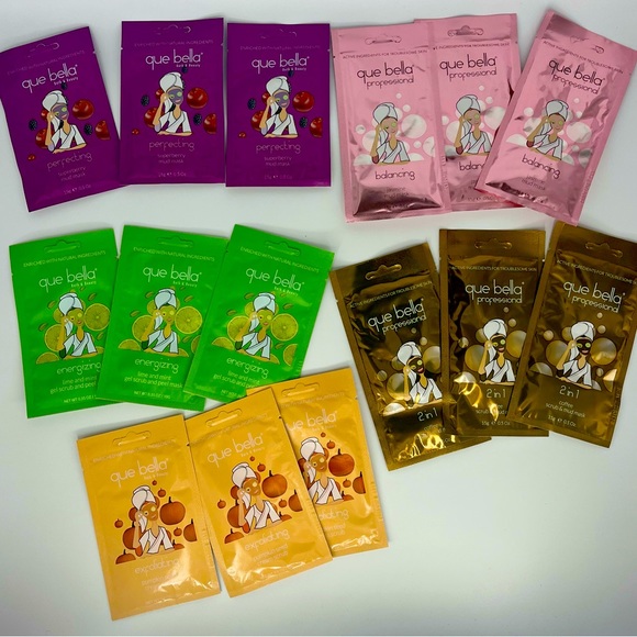 Que Bella Skincare Thank You Gifts 3 Assorted Que Bella Face Mask